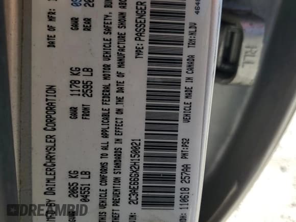 ✅ 2002 Chrysler 300M M • VIN: 2C3AE66GX2H150021 • Lot: 90219685. Wystawiony na Copart z przebiegiem 132 402 mil. Bezpłatny archiwum sprzedaży aukcyjnych z USA i szczegółowy raport historii pojazdu na DreamBid. Zdjęcie 12.