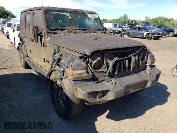 ✅ 2021 Jeep Wrangler Unlimited Willys • VIN: 1C4HJXDN5MW858145 • Lot: 50588805. Listed on Copart with Not provided. Free auction sales archive from the USA and detailed vehicle history report at DreamBid. Image 4.