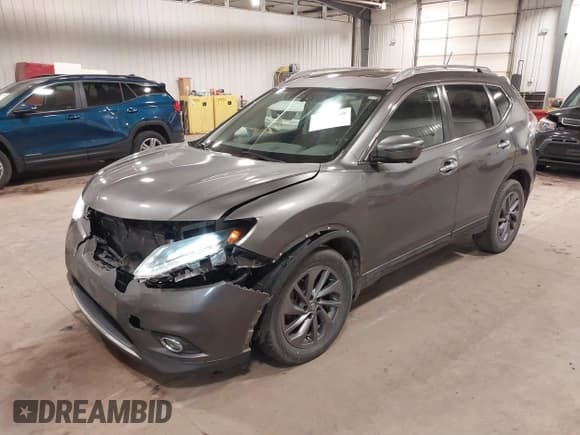 ✅ 2016 Nissan Rogue SL • VIN: 5N1AT2MV7GC890773 • Lot: 42272730. Listed on IAAI with 107,805 mi. Free auction sales archive from the USA and detailed vehicle history report at DreamBid. Image 2.