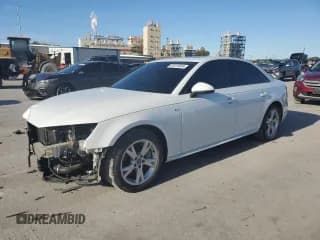 ✅ 2018 Audi A4 • VIN: WAUNNAF46JA005865 • Лот: 82416634. Опубликован ранее на Copart с пробегом 42 134 миль. Бесплатный доступ к архиву аукционных продаж из США и подробный отчёт об истории автомобиля на DreamBid. Изображение 1.
