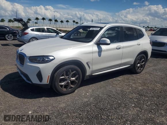 ✅ 2024 BMW X3 sDrive30i • VIN: WBX47DP02RN278301 • Lot: 80825455. Listed on Copart with 5,742 mi. Free auction sales archive from the USA and detailed vehicle history report at DreamBid. Image 1.