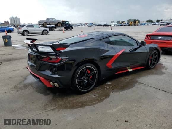 2023 Chevrolet Corvette 1LT с VIN 1G1YA2D41P5142081, выставлен на аукционе Copart как лот 72024064 с пробегом 3 008 миль миль и На запчасти • Non repairable. История ставок и продаж доступна на DreamBid. Изображение 3.