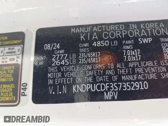 ✅ 2025 Kia Sportage LX • VIN: KNDPUCDF3S7352910 • Lot: 43124692. Listed on IAAI with 11,335 mi. Free auction sales archive from the USA and detailed vehicle history report at DreamBid. Image 9.