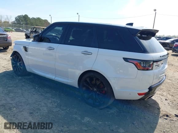 ✅ 2020 Land Rover Range Rover Sport HST • VIN: SALWS2RU1LA714474 • Lot: 41897748. Listed on IAAI with 81,627 mi. Free auction sales archive from the USA and detailed vehicle history report at DreamBid. Image 3.