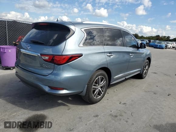 ✅ 2018 Infiniti QX60 • VIN: 5N1DL0MM8JC515880 • Lot: 91577155. Listed on Copart with 153,134 mi. Free auction sales archive from the USA and detailed vehicle history report at DreamBid. Image 3.