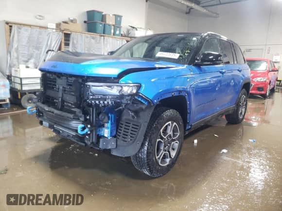 2022 Jeep Grand Cherokee Trailhawk with VIN 1C4RJYC61N8761647, listed as a Copart auction lot 46603635 with Not provided miles and Salvage title. Bid and sale history available at DreamBid. Image 1.