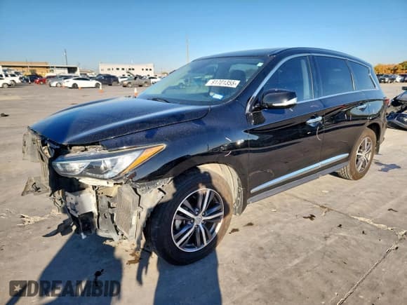 ✅ 2019 Infiniti QX60 Luxe • VIN: 5N1DL0MN8KC549540 • Lot: 91701355. Listed on Copart with 231,465 mi. Free auction sales archive from the USA and detailed vehicle history report at DreamBid. Image 1.