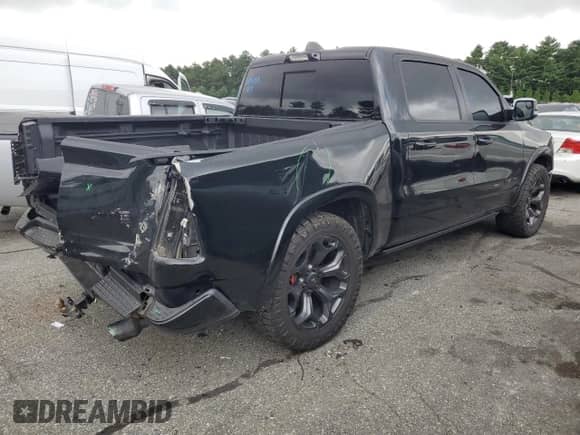 2021 Ram 1500 Limited with VIN 1C6SRFHT7MN746302, listed as a Copart auction lot 68719875 with 66,569 mi miles and Salvage title. Bid and sale history available at DreamBid. Image 3.