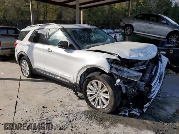 2022 Ford Explorer Limited with VIN 1FMSK7FH8NGA45089, listed as a Copart auction lot 87056215 with Not provided miles and Clean title. Bid and sale history available at DreamBid. Image 4.
