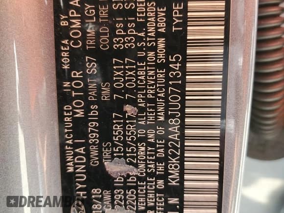 ✅ 2018 Hyundai Kona SEL • VIN: KM8K22AA8JU071345 • Лот: 58396014. Опубликован ранее на Copart с пробегом 105 311 миль. Бесплатный доступ к архиву аукционных продаж из США и подробный отчёт об истории автомобиля на DreamBid. Изображение 13.