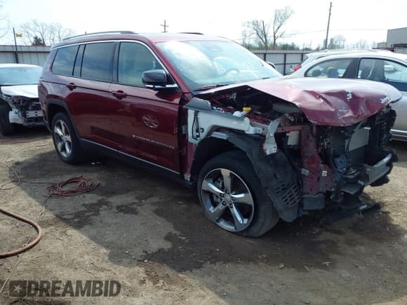 ✅ 2022 Jeep Grand Cherokee Limited • VIN: 1C4RJKBG4N8506269 • Lot: 41892578. Listed on IAAI with 56,133 mi. Free auction sales archive from the USA and detailed vehicle history report at DreamBid. Image 1.