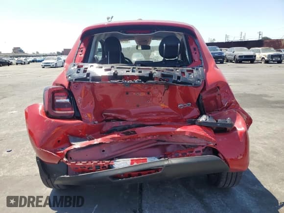 ✅ 2024 FIAT 500e INSPI(RED) • VIN: ZFAFFAA43RX205047 • Lot: 68360415. Listed on Copart with 1,394 mi. Free auction sales archive from the USA and detailed vehicle history report at DreamBid. Image 6.