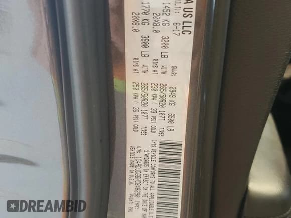 ✅ 2017 Dodge Durango GT • VIN: 1C4RDJDG6HC848290 • Lot: 71610505. Listed on Copart with Not provided. Free auction sales archive from the USA and detailed vehicle history report at DreamBid. Image 14.