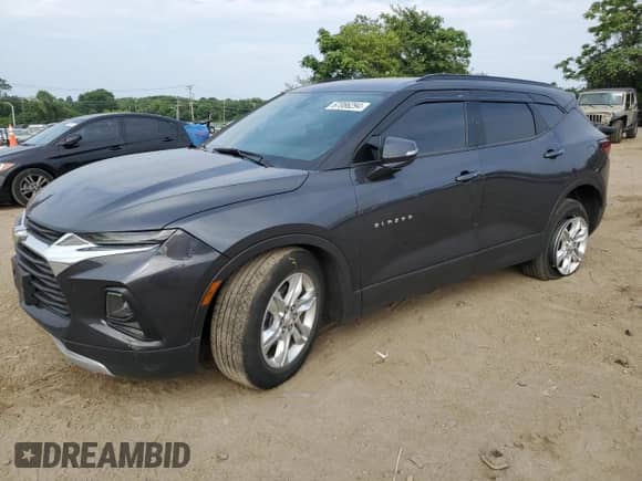 2022 Chevrolet Blazer LT with VIN 3GNKBHR48NS141140, listed as a Copart auction lot 67086294 with 52,333 mi miles and Salvage title. Bid and sale history available at DreamBid. Image 1.