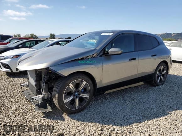 ✅ 2025 BMW iX xDrive50 • VIN: WB523CF09SCS15673 • Lot: 71554735. Listed on Copart with 11,593 mi. Free auction sales archive from the USA and detailed vehicle history report at DreamBid. Image 1.