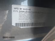 ✅ 2012 Audi A4 Premium • VIN: WAUBFAFLXCA114484 • Lot: 43858668. Listed on IAAI with 154,991 mi. Free auction sales archive from the USA and detailed vehicle history report at DreamBid. Image 9.