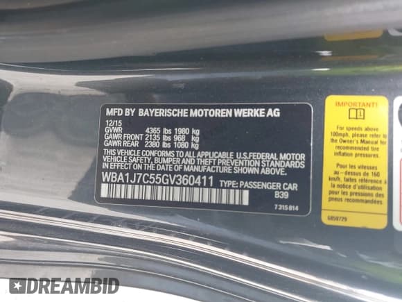 ✅ 2016 BMW 2 Series M235i • VIN: WBA1J7C55GV360411 • Лот: 41478649. Опубликован ранее на IAAI с пробегом 23 652 миль. Бесплатный доступ к архиву аукционных продаж из США и подробный отчёт об истории автомобиля на DreamBid. Изображение 9.