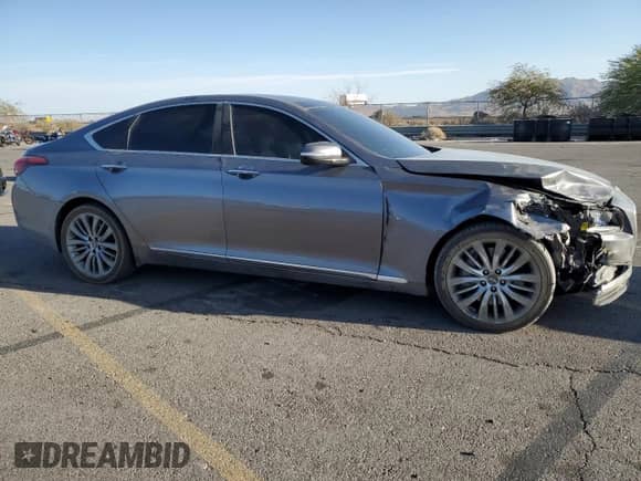 2015 Hyundai Genesis 5.0L z VIN KMHGN4JF4FU016533, wystawiony jako Copart lot #78250604 z przebiegiem 98 239 mil mil oraz Szkoda całkowita • Salvage title. Historia ofert i sprzedaży dostępna na DreamBid. Obrazek 4.