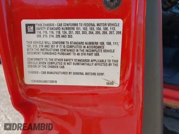 ✅ 2006 Chevrolet Silverado 2500HD • VIN: 1GBHK24U46E133818 • Lot: 41839282. Listed on IAAI with 263,212 mi. Free auction sales archive from the USA and detailed vehicle history report at DreamBid. Image 9.