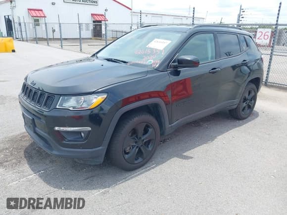 ✅ 2019 Jeep Compass Latitude • VIN: 3C4NJDBBXKT838972 • Lot: 42615357. Listed on IAAI with 77,210 mi. Free auction sales archive from the USA and detailed vehicle history report at DreamBid. Image 17.