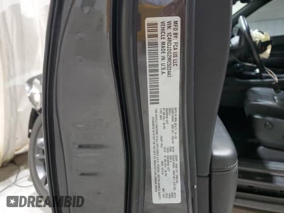 2021 Dodge Durango GT Plus z VIN 1C4RDJDG2MC522447, wystawiony jako Copart lot #85679045 z przebiegiem 40 570 mil mil oraz Szkoda całkowita • Salvage title. Historia ofert i sprzedaży dostępna na DreamBid. Obrazek 14.