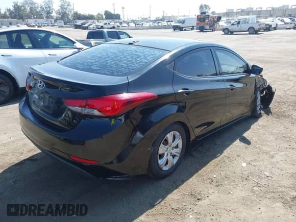 2016 Hyundai Elantra Value Edition with VIN KMHDH4AE7GU601626, listed as a IAAI auction lot 43400665 with 135,195 mi miles and . Bid and sale history available at DreamBid. Image 4.