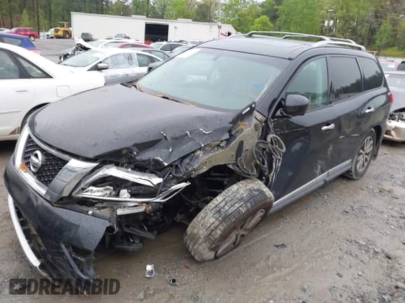 ✅ 2015 Nissan Pathfinder S • VIN: 5N1AR2MN3FC718253 • Lot: 41971121. Listed on IAAI with 167,796 mi. Free auction sales archive from the USA and detailed vehicle history report at DreamBid. Image 2.
