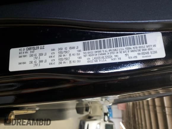 ✅ 2008 Jeep Wrangler Unlimited X • VIN: 1J4GA391X8L529324 • Lot: 56750835. Listed on Copart with 175,590 mi. Free auction sales archive from the USA and detailed vehicle history report at DreamBid. Image 13.