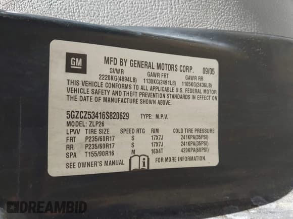 ✅ 2006 Saturn VUE • VIN: 5GZCZ53416S820629 • Lot: 42206120. Wystawiony na IAAI z przebiegiem 1 233 368 mil. Bezpłatny archiwum sprzedaży aukcyjnych z USA i szczegółowy raport historii pojazdu na DreamBid. Zdjęcie 9.