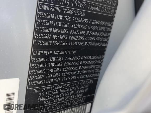 ✅ 2017 Jaguar F-Pace 35t • VIN: SADCS2BV5HA098447 • Lot: 50131205. Wystawiony na Copart z przebiegiem 80 205 mil. Bezpłatny archiwum sprzedaży aukcyjnych z USA i szczegółowy raport historii pojazdu na DreamBid. Zdjęcie 13.