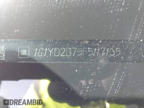 2015 Chevrolet Corvette 2LT с VIN 1G1YD2D75F5117135, выставлен на аукционе IAAI как лот 41389264 с пробегом 33 438 миль миль и . История ставок и продаж доступна на DreamBid. Изображение 9.