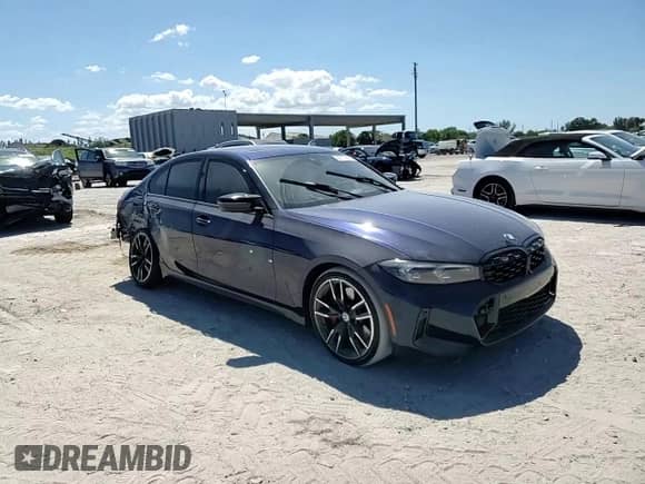 2024 BMW 3 Series M340i with VIN 3MW49FS05R8E12423, listed as a Copart auction lot 49777375 with Not provided miles and Salvage title. Bid and sale history available at DreamBid. Image 10.