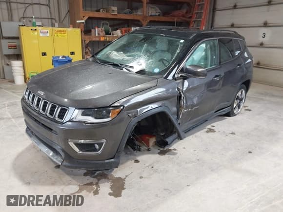 ✅ 2018 Jeep Compass Limited • VIN: 3C4NJDCB4JT373845 • Lot: 42857430. Listed on IAAI with 83,196 mi. Free auction sales archive from the USA and detailed vehicle history report at DreamBid. Image 2.