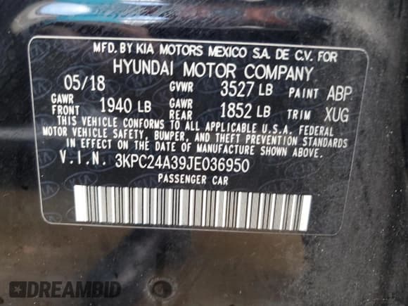 ✅ 2018 Hyundai Accent SEL • VIN: 3KPC24A39JE036950 • Лот: 73873804. Опубликован ранее на Copart с пробегом 26 127 миль. Бесплатный доступ к архиву аукционных продаж из США и подробный отчёт об истории автомобиля на DreamBid. Изображение 13.