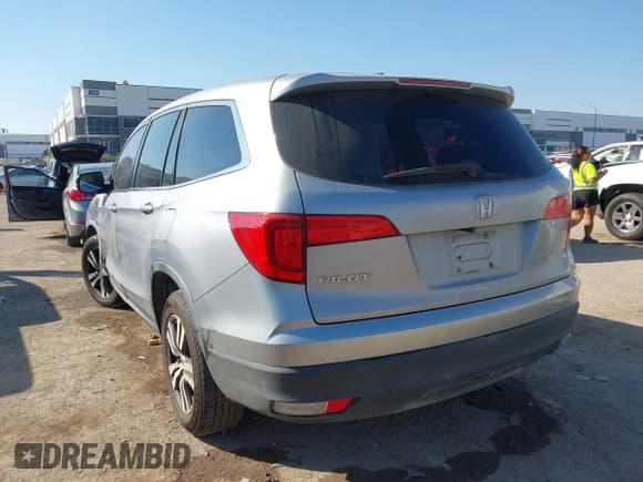 ✅ 2018 Honda Pilot EX-L • VIN: 5FNYF5H56JB015166 • Lot: 43478271. Listed on IAAI with 163,058 mi. Free auction sales archive from the USA and detailed vehicle history report at DreamBid. Image 3.