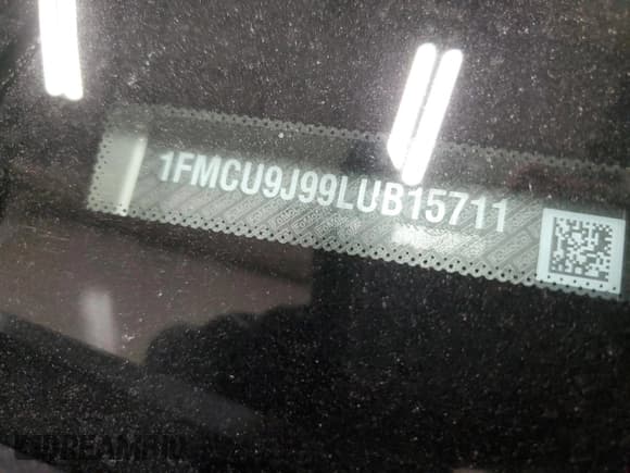 ✅ 2020 Ford Escape Titanium • VIN: 1FMCU9J99LUB15711 • Lot: 86680545. Listed on Copart with 75,531 mi. Free auction sales archive from the USA and detailed vehicle history report at DreamBid. Image 13.