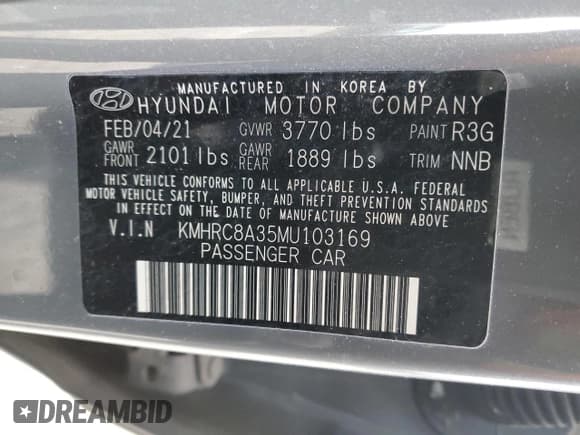 ✅ 2021 Hyundai Venue SEL • VIN: KMHRC8A35MU103169 • Lot: 42634855. Wystawiony na Copart z przebiegiem 22 671 mil. Bezpłatny archiwum sprzedaży aukcyjnych z USA i szczegółowy raport historii pojazdu na DreamBid. Zdjęcie 12.