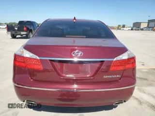 2009 Hyundai Genesis with VIN KMHGC46F09U044266, listed as a Copart auction lot 73326074 with 50,026 mi miles and Salvage title. Bid and sale history available at DreamBid. Image 6.