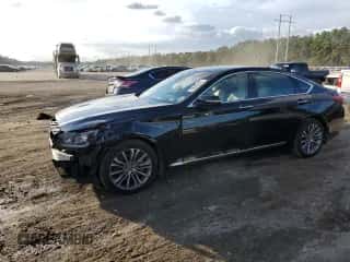 2015 Hyundai Genesis 3.8L z VIN KMHGN4JE7FU027324, wystawiony jako Copart lot #79649444 z przebiegiem 149 600 mil mil oraz Szkoda całkowita • Salvage title. Historia ofert i sprzedaży dostępna na DreamBid. Obrazek 1.