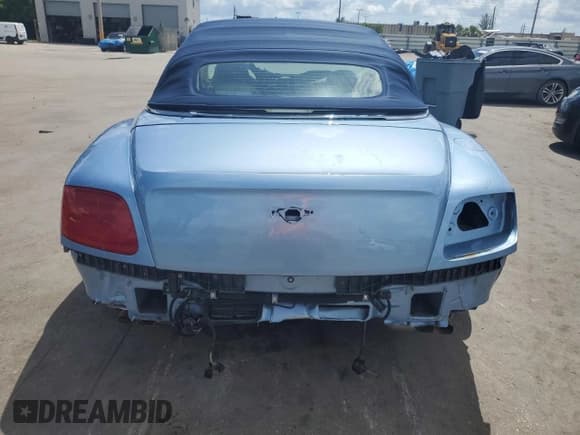 ✅ 2012 Bentley Continental GT • VIN: SCBGR3ZA1CC076978 • Lot: 68826525. Listed on Copart with Not provided. Free auction sales archive from the USA and detailed vehicle history report at DreamBid. Image 6.