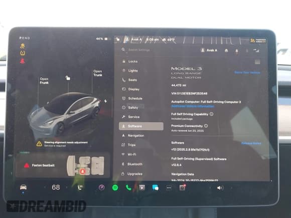 ✅ 2022 Tesla Model 3 Long Range • VIN: 5YJ3E1EB3NF253546 • Lot: 41782222. Wystawiony na IAAI z przebiegiem 44 473 mil. Bezpłatny archiwum sprzedaży aukcyjnych z USA i szczegółowy raport historii pojazdu na DreamBid. Zdjęcie 18.