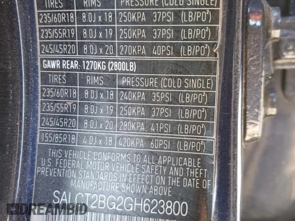 ✅ 2016 Land Rover Discovery Sport HSE Lux • VIN: SALCT2BG2GH623800 • Лот: 90583765. Опубликован ранее на Copart с пробегом 151 680 миль. Бесплатный доступ к архиву аукционных продаж из США и подробный отчёт об истории автомобиля на DreamBid. Изображение 13.