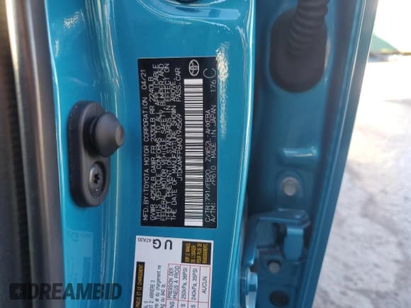 ✅ 2021 Toyota Prius Limited • VIN: JTDKAMFP6M3194569 • Лот: 89922495. Опубликован ранее на Copart с пробегом 27 639 миль. Бесплатный доступ к архиву аукционных продаж из США и подробный отчёт об истории автомобиля на DreamBid. Изображение 12.