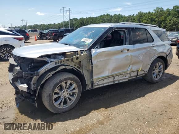 2023 Ford Explorer Limited with VIN 1FMSK7FH4PGA23383, listed as a Copart auction lot 63654425 with 55,858 mi miles and Salvage title. Bid and sale history available at DreamBid. Image 1.