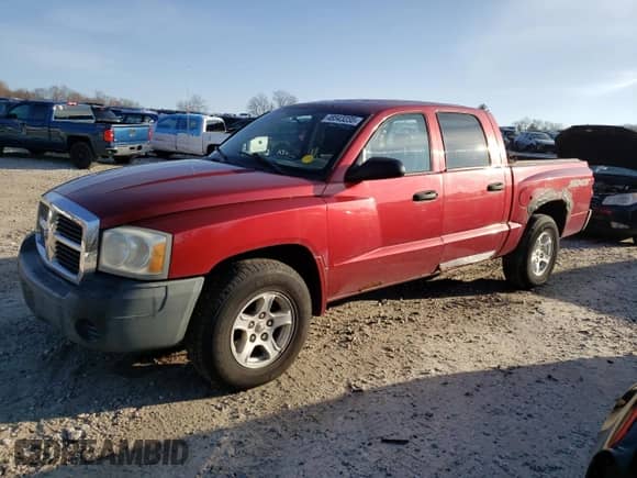 2007 Dodge Dakota ST with VIN 1D7HW28K67S263424, listed as a Copart auction lot 48543235 with 152,254 mi miles and Clean title. Bid and sale history available at DreamBid. Image 1.