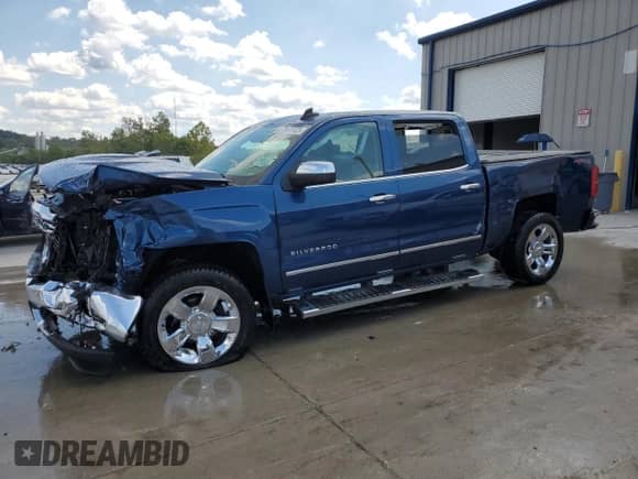 2017 Chevrolet Silverado 1500 LTZ with VIN 3GCUKSEC4HG107134, listed as a Copart auction lot 70413405 with 79,658 mi miles and Salvage title. Bid and sale history available at DreamBid. Image 1.