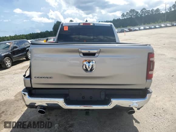 2022 Ram 1500 Laramie with VIN 1C6RREJTXNN195979, listed as a Copart auction lot 68419555 with Not provided miles and Salvage title. Bid and sale history available at DreamBid. Image 6.