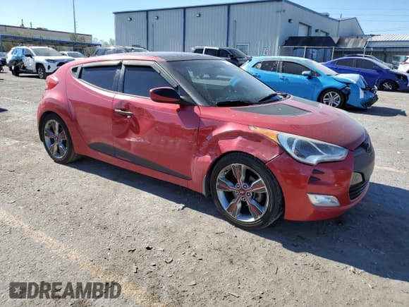 ✅ 2013 Hyundai Veloster w/Black Int • VIN: KMHTC6ADXDU161362 • Lot: 91247215. Listed on Copart with 136,721 mi. Free auction sales archive from the USA and detailed vehicle history report at DreamBid. Image 4.