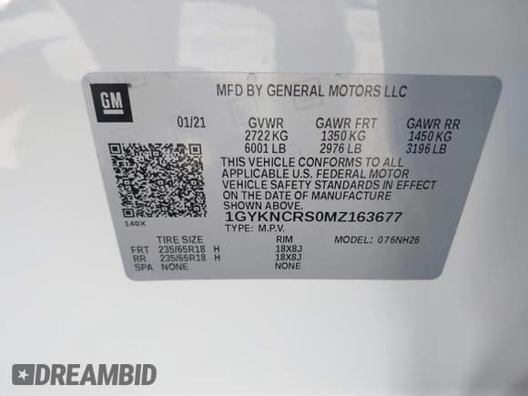 ✅ 2021 Cadillac XT5 FWD Premium Luxury • VIN: 1GYKNCRS0MZ163677 • Lot: 43196151. Wystawiony na IAAI z przebiegiem 33 031 mil. Bezpłatny archiwum sprzedaży aukcyjnych z USA i szczegółowy raport historii pojazdu na DreamBid. Zdjęcie 9.