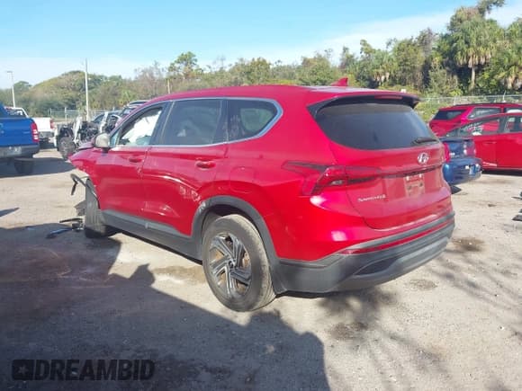 ✅ 2021 Hyundai Santa Fe SE • VIN: 5NMS14AJ3MH357733 • Lot: 43793981. Listed on IAAI with 45,537 mi. Free auction sales archive from the USA and detailed vehicle history report at DreamBid. Image 3.